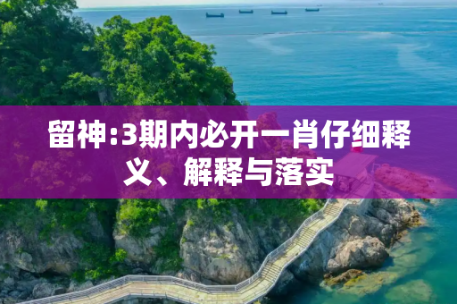 留神:3期内必开一肖仔细释义、解释与落实