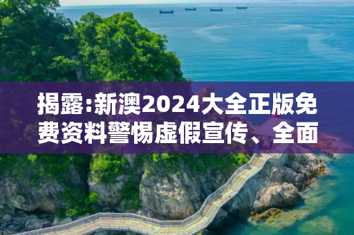 揭露:新澳2024大全正版免费资料警惕虚假宣传、全面解答