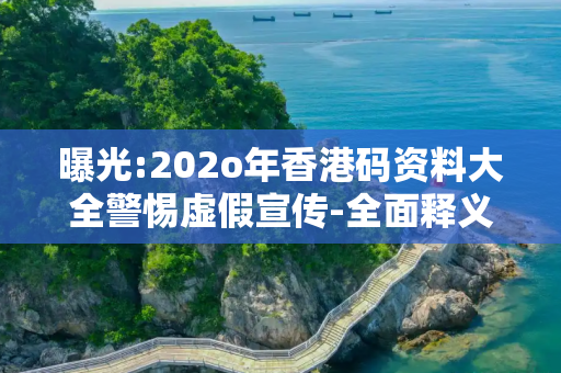 曝光:202o年香港码资料大全警惕虚假宣传-全面释义