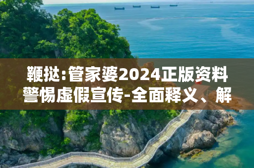 鞭挞:管家婆2024正版资料警惕虚假宣传-全面释义、解释与落实