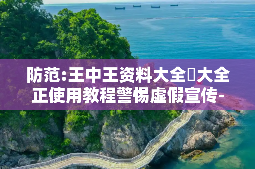 防范:王中王资料大全枓大全正使用教程警惕虚假宣传-全面释义