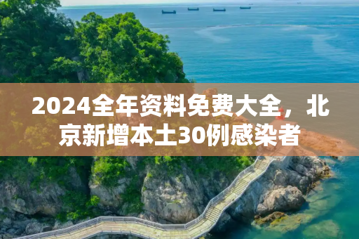 2024全年资料免费大全，北京新增本土30例感染者