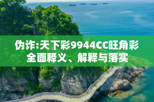 伪诈:天下彩9944CC旺角彩全面释义、解释与落实