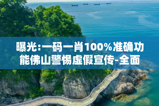 曝光:一码一肖100%准确功能佛山警惕虚假宣传-全面释义