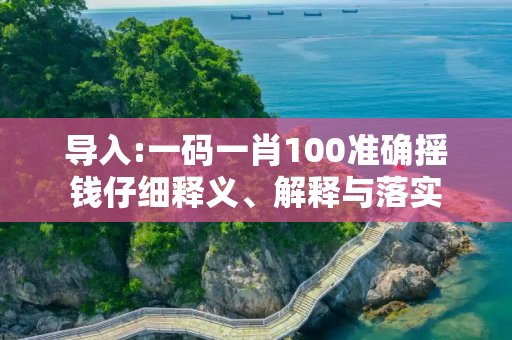 导入:一码一肖100准确摇钱仔细释义、解释与落实