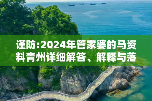 谨防:2024年管家婆的马资料青州详细解答、解释与落实
