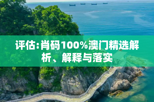 评估:肖码100%澳门精选解析、解释与落实